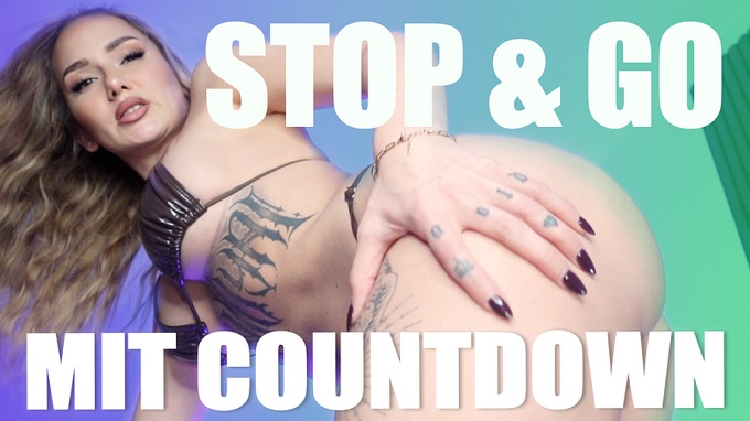 Kira Gold Stop & Go Wichsen mit Countdown